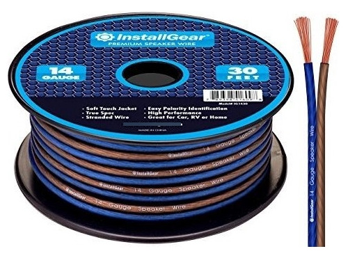 Cable De Altavoz Calibre 14 Awg De 30 Pies Con Especifi...