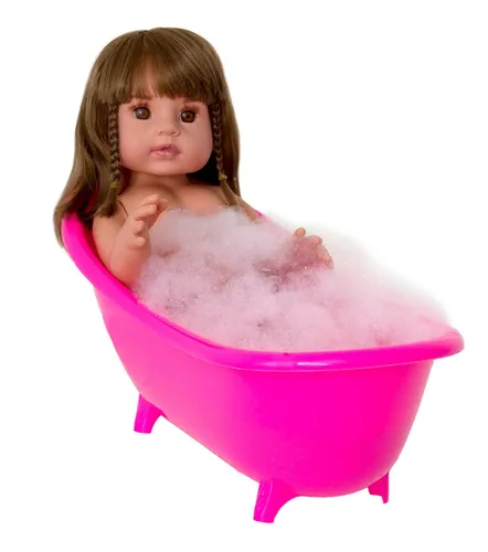 Bebe Reborn Boneca Polly Enxoval Menina Real Original