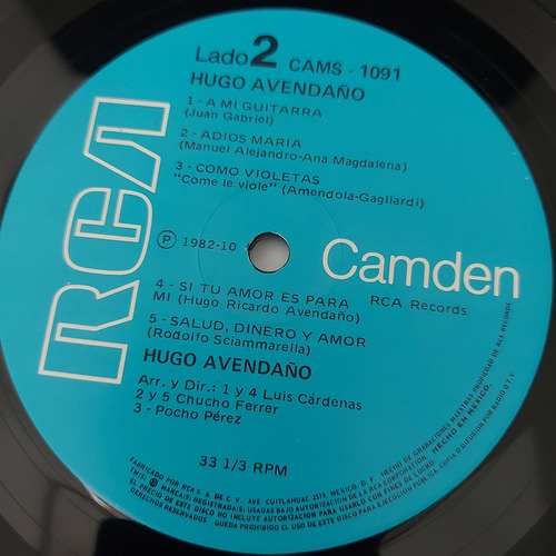 Hugo Avendaño - Hugo Avendaño Lp (Usado)