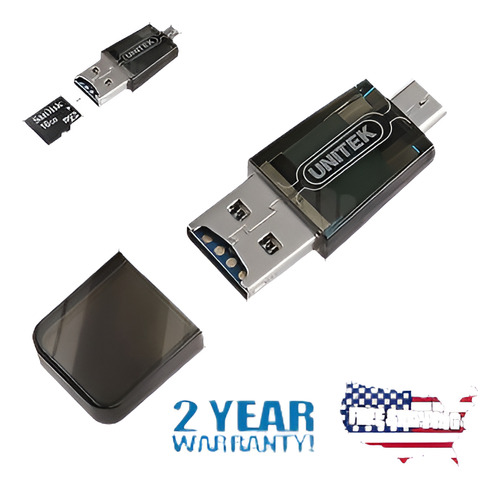 Tarjeta De Memoria De Unitek Micro Sd Usb Otg Lector Adaptad