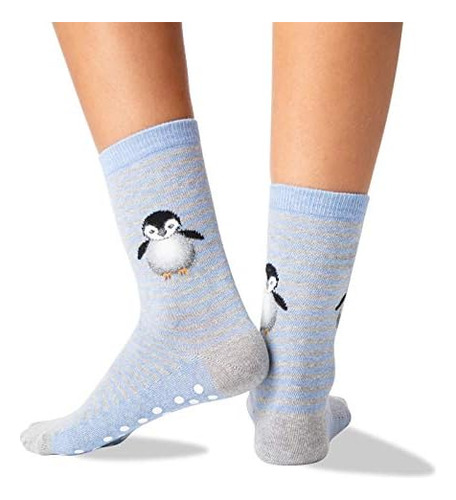 Hotsox Calcetines Antideslizantes Penguin Para Mujer, 1 Par,