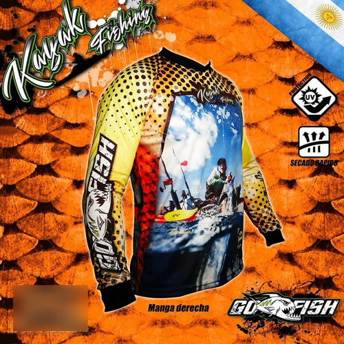 Remera Con Filtro Uv Y Thermo Fit Go Fish