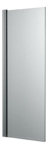 Mampara Ferrum Alta Rebatible Vidrio Templado 90x190 Nl91a Armazón Plateado Panel Transparente