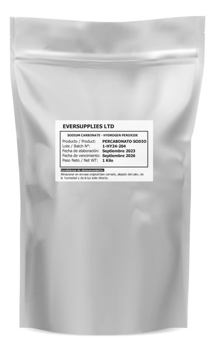 Percarbonato De Sodio - Blanqueador Y Limpiador Multiuso 1kg