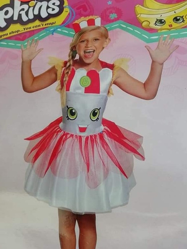 Disfraz Shopkins Vestido Poppy Corn 4-6