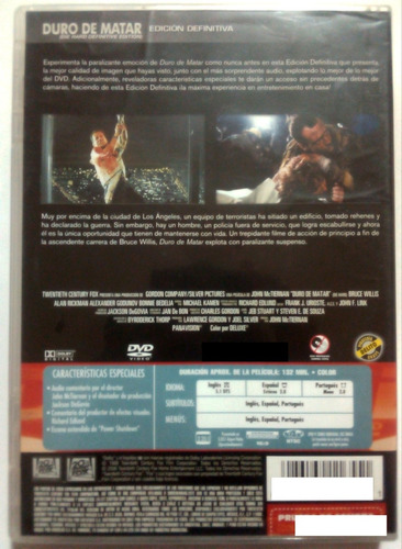 Duro De Matar Bruce Willis Dvd Original Doble (Usado)