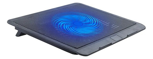 Base Suporte Com Cooler Led Para Notebook Até 15,6 Iluminado Cor Preto