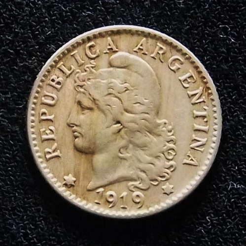Argentina 5 Centavos 1919 Muy Bueno Cj 150