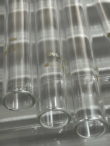 50 Tubos Ensayo Pyrex 9860 Sin Labio Vidrio De Borosilicato