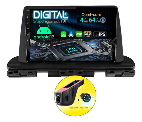 Radio Pantalla Android Kia Cerato Gt 2019/24