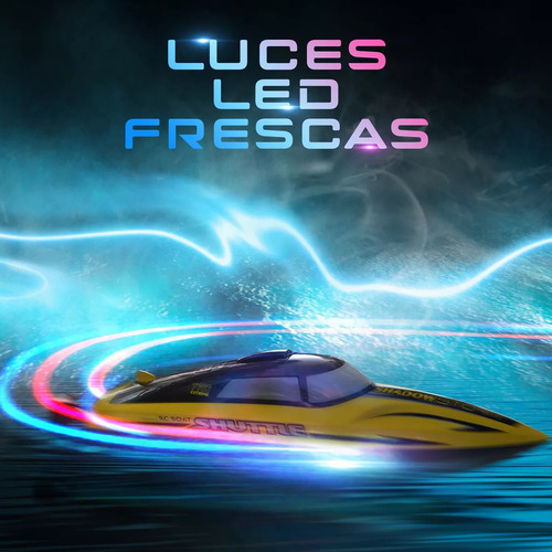 Barco Rc Profesional De Alta Velocidad De 20+ Mph 1200mah Color Amarillo