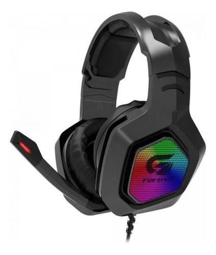 Headset Gamer Fortrek Blackhawk Preto Com Luz Led