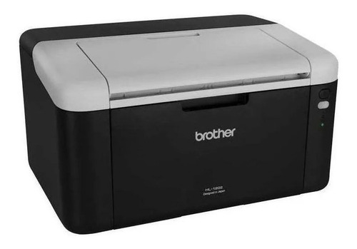 Impressora Brother HL-1 Series HL-1202 110V preta e branca