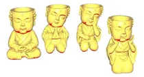 Comprar Macetas Mini Buda Set 4 Modelos Archivo Stl Impresion3d 