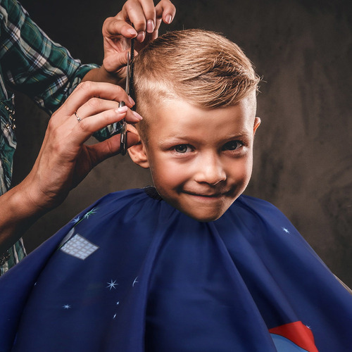 2pcs Impermeable Cómodo Niño Corte De Pelo Capa