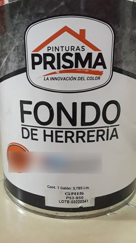 Fondo De Herrería Anticorrosivo 1 Galon Marca Prisma