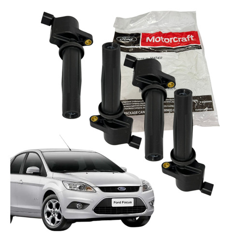 Jogo Bobina Ignição Motor Duratec 2.0 Ford Focus 05/13 C/4pç