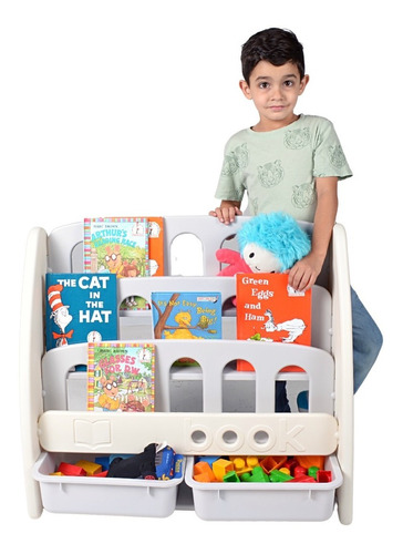 Librero Organizador Montessori Infantil De Plástico Mima2