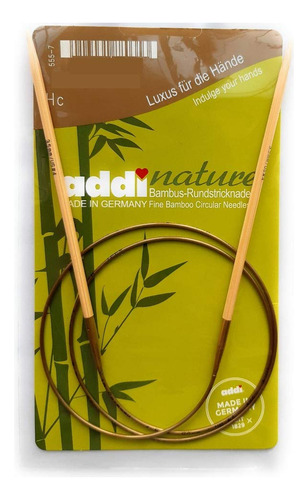 47  120 cm Addi Natura  aguja Tejer Circular Bambu