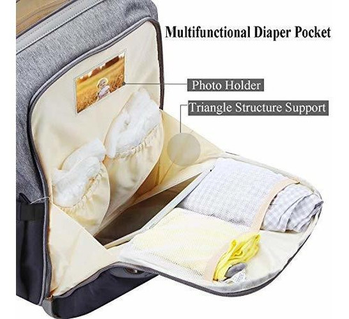 Pandaear - Mochila Para Pañales De Bebé, Multifunción, Con