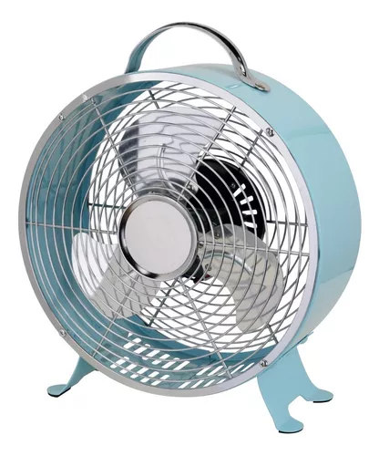 Ventilador De Mesa 12 Protalia Diseño Metálico Retro Cobre