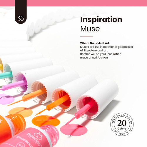 Esmalte De Gel Para Uñas En Delineador 20 Colores Trazo 1mm E-20 Colors Gel Art Set