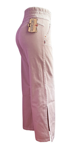 Pantalón Jean Para Dama A La Cintura Recto Rosa