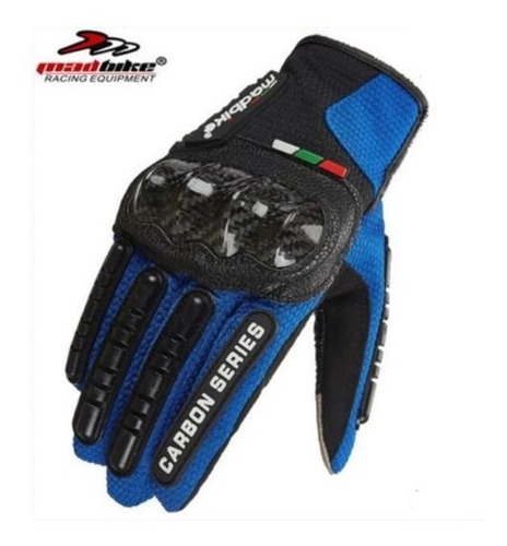 Guantes Moto Touch Madbike Malla Protección Nudillos Y Palma