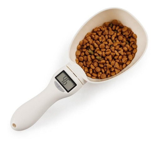 Cuchara Taza Grande Balanza Medidora De Alimentos Multiusos Beige