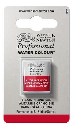 Acuarela Profesional Winsor & Newton, Media Sartén, Alizarin