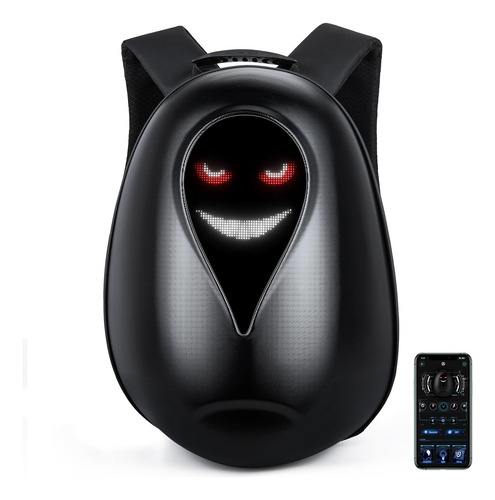 Mochila Para Andar En Moto Con Ojos Led Impermeable 1 Casco