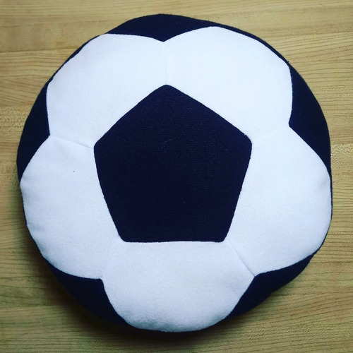 Imagen 1 de 1 de Cojin Almohada Pelota Futbol 30x30 Diametro