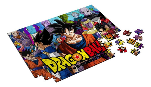 Imagem 1 de 10 de Quebra Cabeca Dragon Ball Super Personalizado 60 Peças