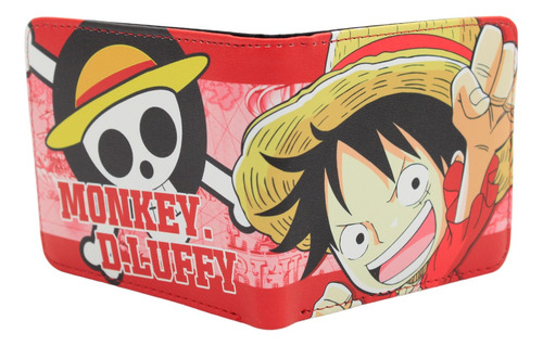 Cartera De Monkey Luffy Roja - One Piece - Anime Piratas