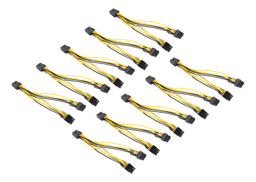 Paquete De 10 Cables Pcie Para Tarjetas De Video, 8 Pines, P