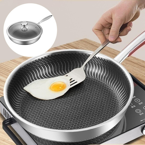 Sartén Wok Con Tapa Eléctrica Fácil De 32cm Con Tapa