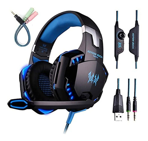 Gaming Headset Con Microfono Para Una Pc Ps Xbox Sobre ...