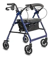 Comprar Andador Ortopedico Plegable C\u002Fruedas Frenos Asiento Canasto