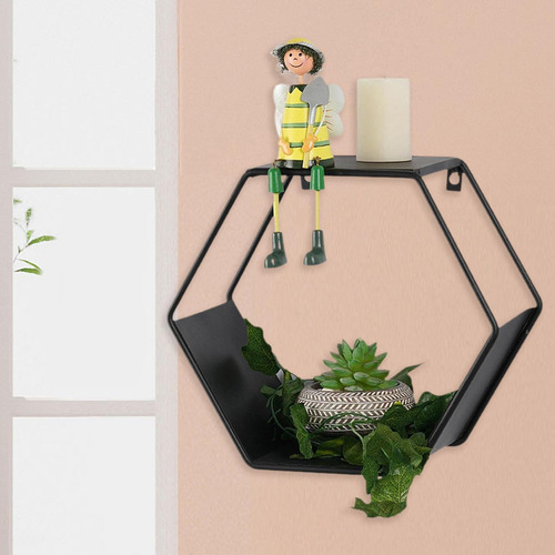 Estantes De Pared De Hierro Hexágono Estante De Flores