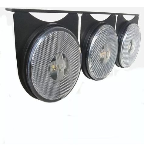 Sinaleira Led Lateral 3 Marias Cristal Com Suporte Chapa