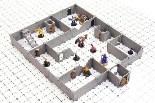 Sistema Modular De Mazmorras: Juego De Mesa Y Rpg De Terreno