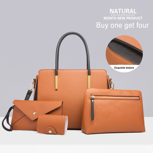 Imagen 5 de 10 de Conjunto De Bolsas Mujer Hijo-madre Bolsa Nl1179 Más Color