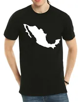 Comprar Playera Hombre Moda Mapa Republica Mexicana Slim Fit Oferta!