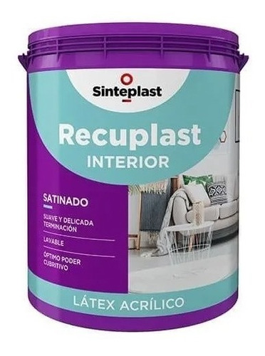 Recuplast Interior Satinado Blanco X 10 Litros