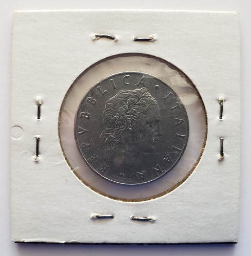 Imagen 2 de 2 de Moneda Italia 50 Liras 1956 Vf