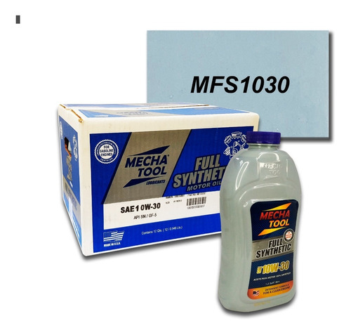 Aceite De Motor 10w30 Sintetico Original Mechatool