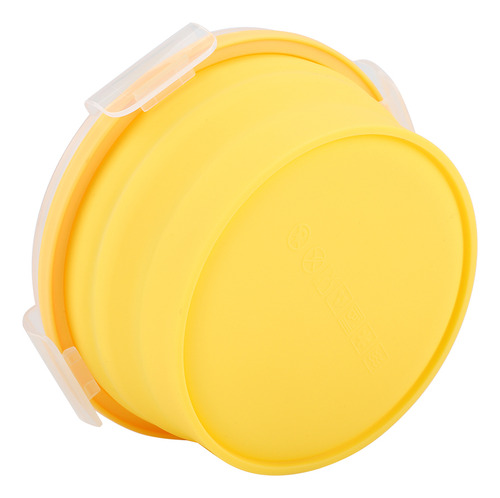 Comida Redonda De Silicona Plegable Para Microondas Lunch, 5