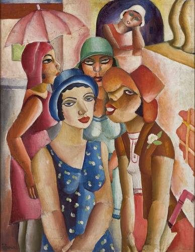 Imagem 1 de 1 de Foto Poster Di Cavalcanti 50x70cm Obra Moças Guaratinguetá