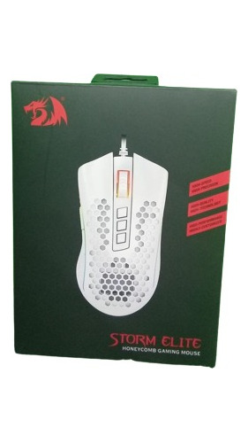 Mouse Storm Elite Redragon Blanco