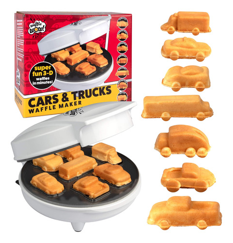Car Mini Waffle Maker - Haga 7 Divertidos, Diferentes Autos 